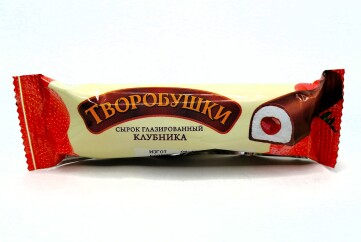 Творобушки сырок творожный 20% 40 гр Россия (клубника)